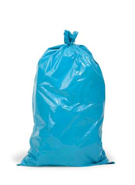 Müllsack, 240 Liter, blau, 60 µ | 650 + 550 x 1350 mm (Offene Seite + Seitenfalte x L) | VE = 100 Stk.