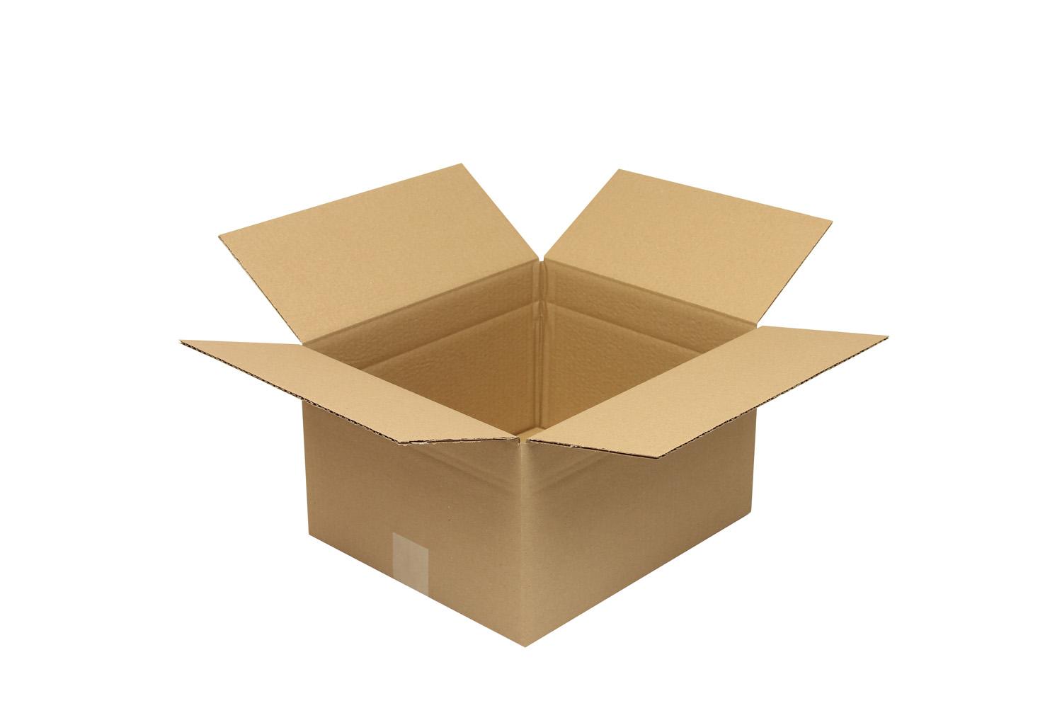 Wellpapp-Faltkarton 1-wellig, braun, Qual. 1.20 | 350 x 300 x 200 mm (L x B x H) Innenmaß | VE = 25 Stk.