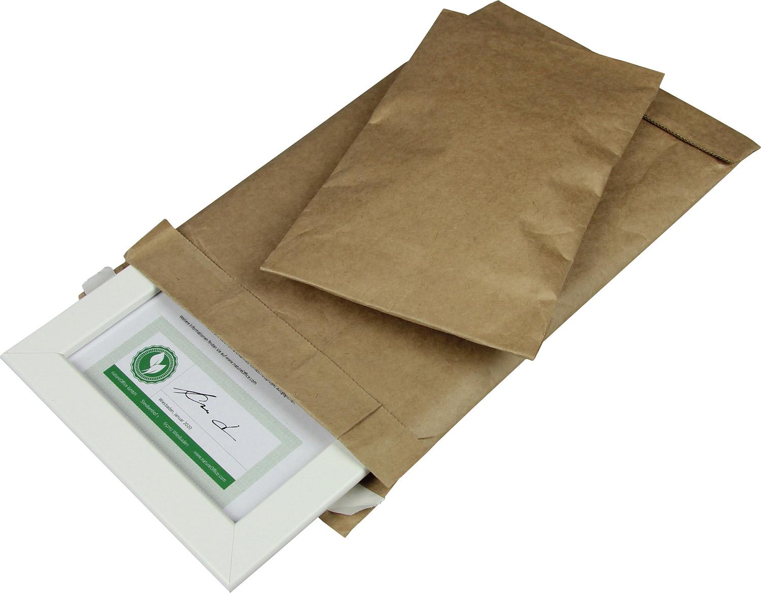 Papierpolstertasche, braun, Innenmaß: 135 x 229 mm | 150 x 229 mm (Offene Seite x L) Außenmaß | VE = 200 Stk.