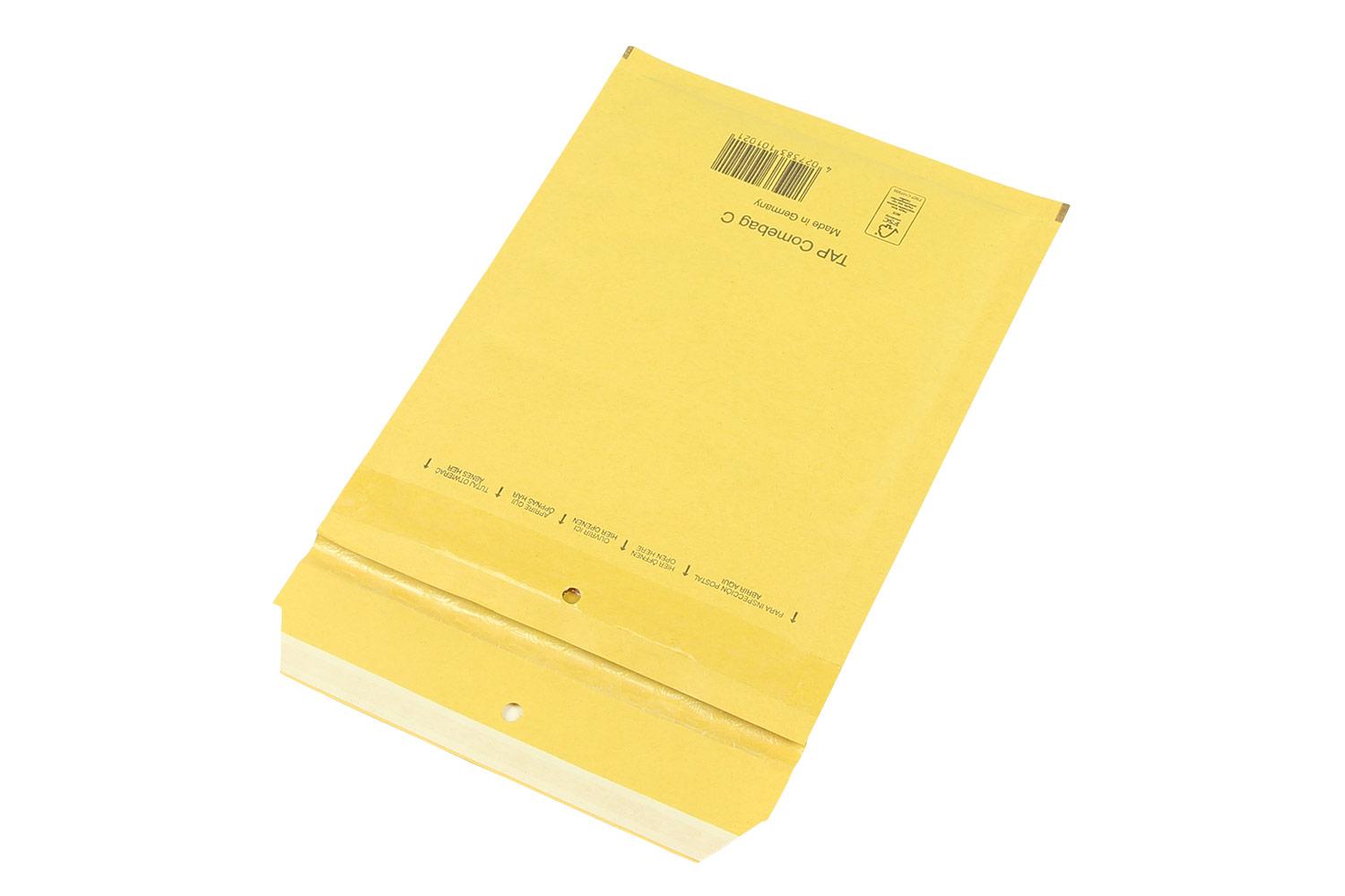 Luftpolster-Versandtasche, braun, SK-Verschluss, DIN B6 | 150 x 215 mm (Offene Seite x L) | VE = 100 Stk.
