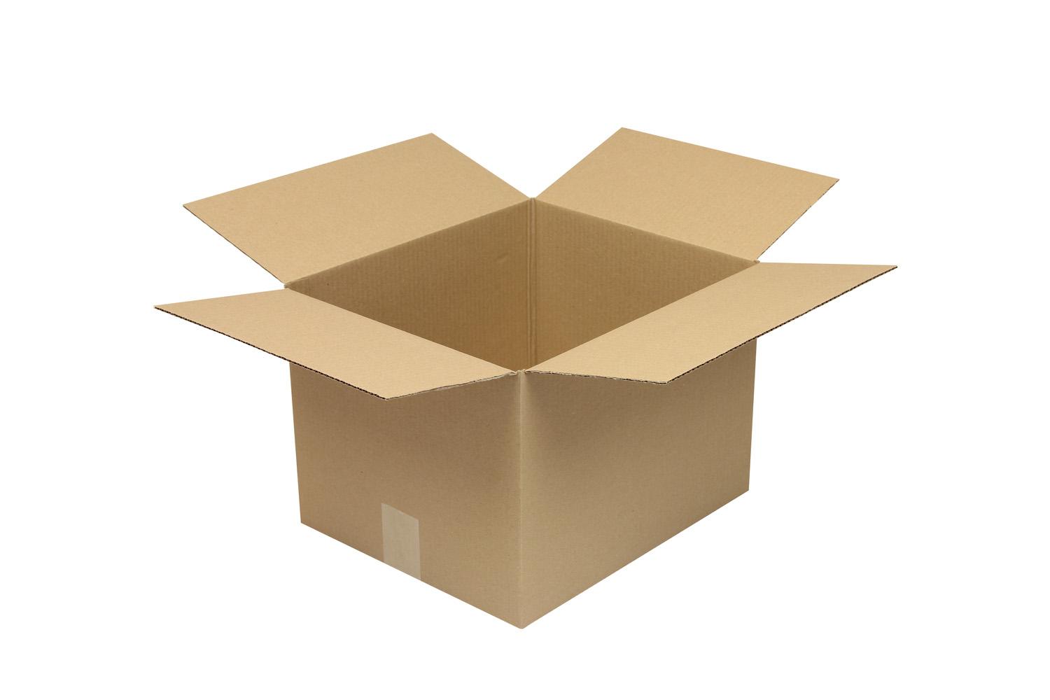 Wellpapp-Faltkarton 1-wellig, braun, Qual. 1.20 | 350 x 300 x 250 mm (L x B x H) Innenmaß | VE = 20 Stk.
