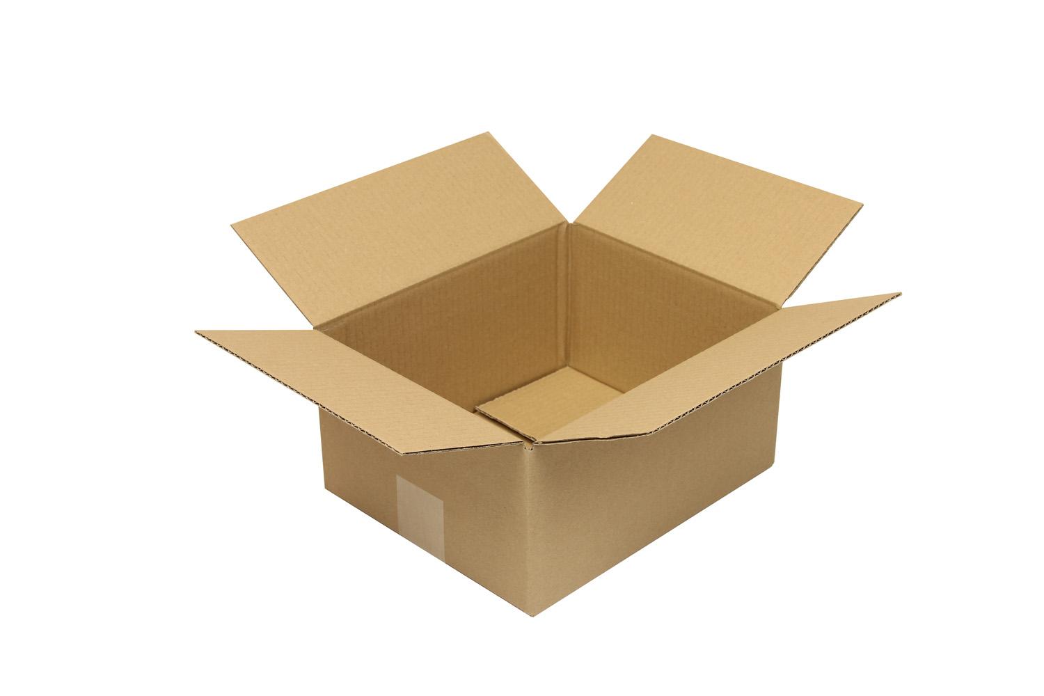 Wellpapp-Faltkarton 1-wellig, braun, Qual. 1.20 | 270 x 220 x 130 mm (L x B x H) Innenmaß | VE = 50 Stk.