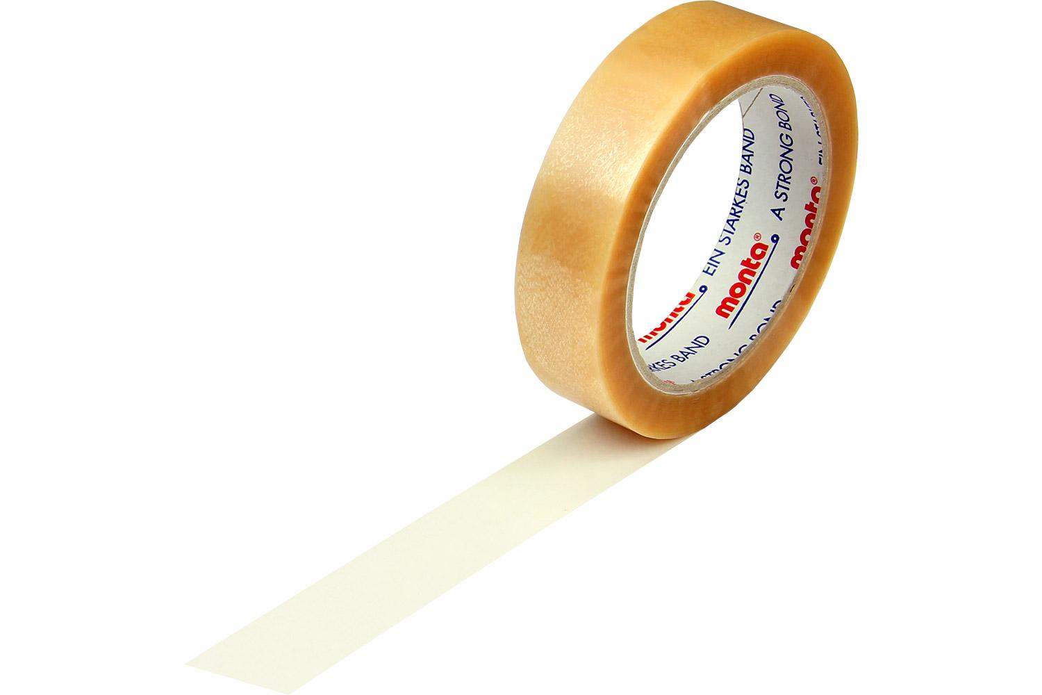PVC-Selbstklebefilm monta 220, transparent, 54 µ | 25 mm x 66 lfm. | VE = 12 Stk.