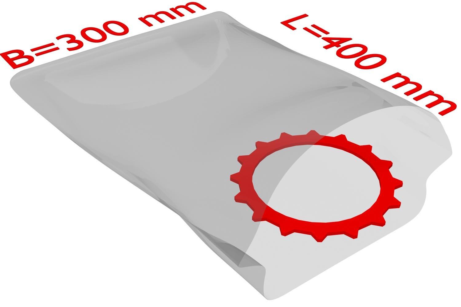 PE-Flachbeutel, transparent, 100 µ | 300 x 400 mm (Offene Seite x L) | VE = 500 Stk.