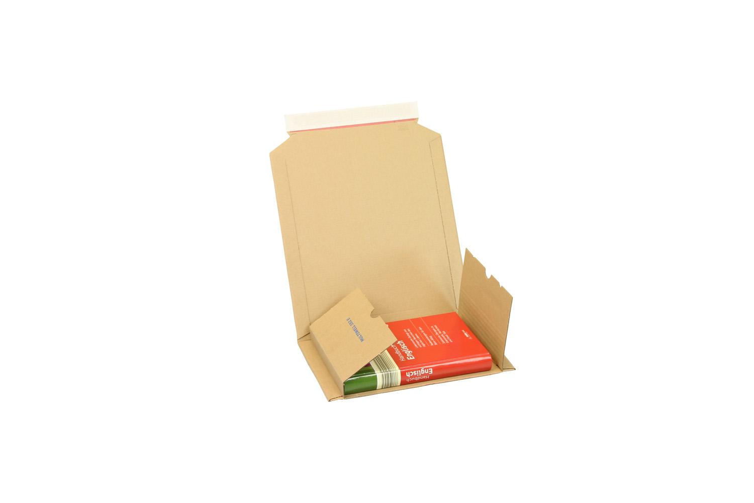 Medienverpackung, braun, DIN A5 | 217 x 155 x 10–50 mm (L x B x H) Innenmaß | VE = 50 Stk.