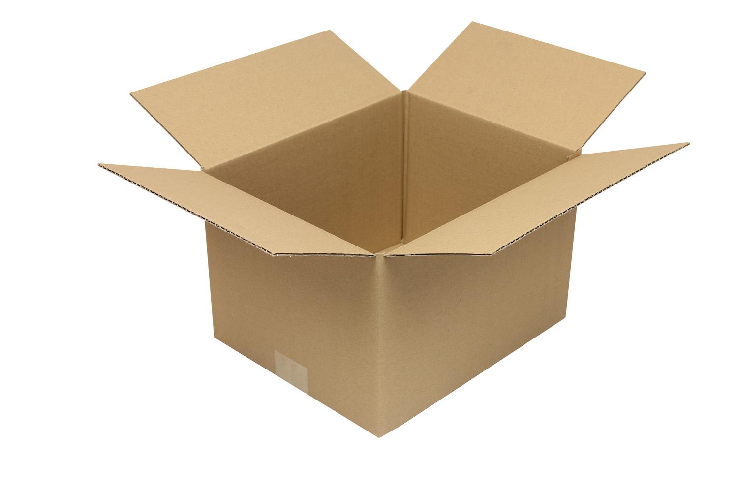 Wellpapp-Faltkarton 1-wellig, braun, Qual. 1.20 | 300 x 250 x 200 mm (L x B x H) Innenmaß | VE = 25 Stk.