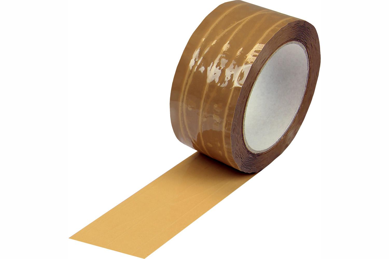 PP-Klebeband, fadenverstärkt, braun, 46 µ | 50 mm x 66 lfm. | VE = 36 Stk.