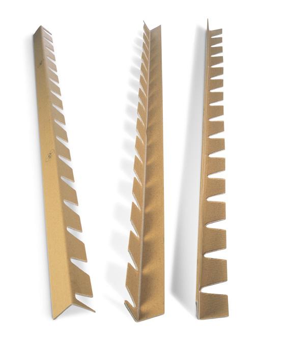 Kantenschutzleisten aus Vollpappe, mit Einkerbungen | 1200 x 50 x 50 mm - 3 mm (L x B x H - Stärke) | VE = 50 Stk.