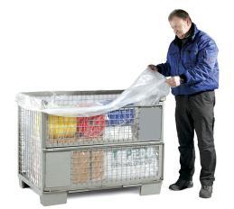 LDPE-Seitenfaltensack, transparent, 50 µ | 1300 + 950 x 1475 mm (B + Seitenfalte x L) | VE = 100 Stk.