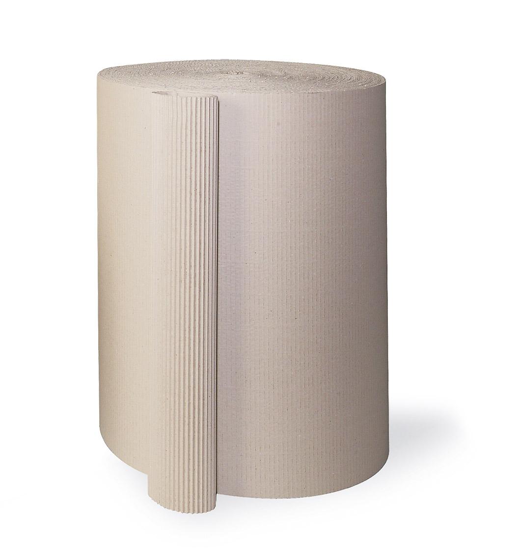 Rollenwellpappe offene Welle, 185 g/m², 800 mm breit | 800 mm x 70 lfm. |