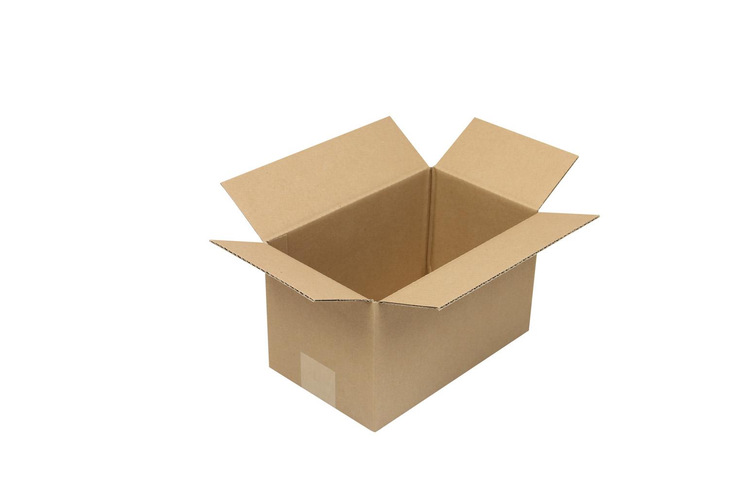 Wellpapp-Faltkarton 1-wellig, braun, Qual. 1.20 | 250 x 150 x 150 mm (L x B x H) Innenmaß | VE = 50 Stk.