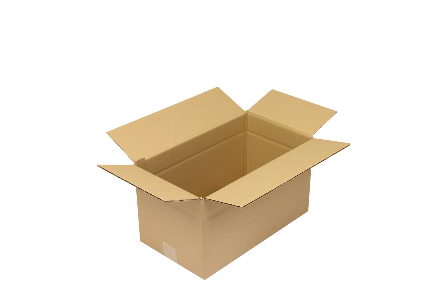 Wellpapp-Faltkarton 1-wellig, braun, Qual. 1.30 | 415 x 235 x 230 mm (L x B x H) Innenmaß | VE = 25 Stk.