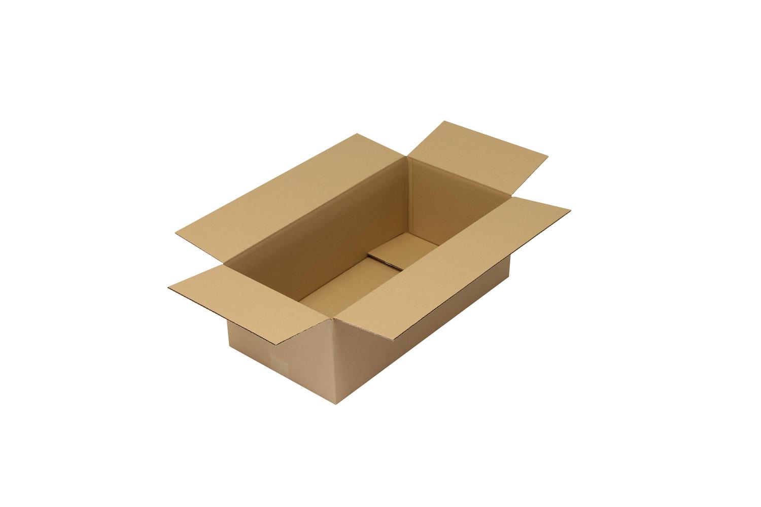 Wellpapp-Faltkarton 1-wellig, braun, Qual. 1.20 | 600 x 300 x 200 mm (L x B x H) Innenmaß | VE = 25 Stk.
