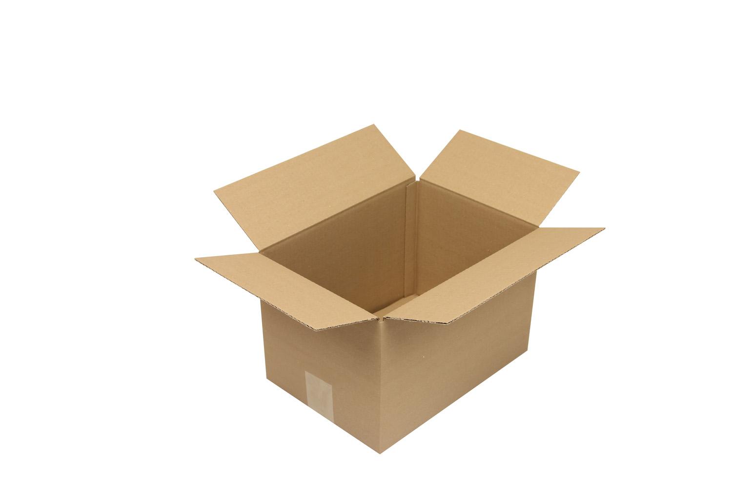 Wellpapp-Faltkarton 1-wellig, braun, Qual. 1.20, DIN A4 | 305 x 215 x 200 mm (L x B x H) Innenmaß | VE = 25 Stk.