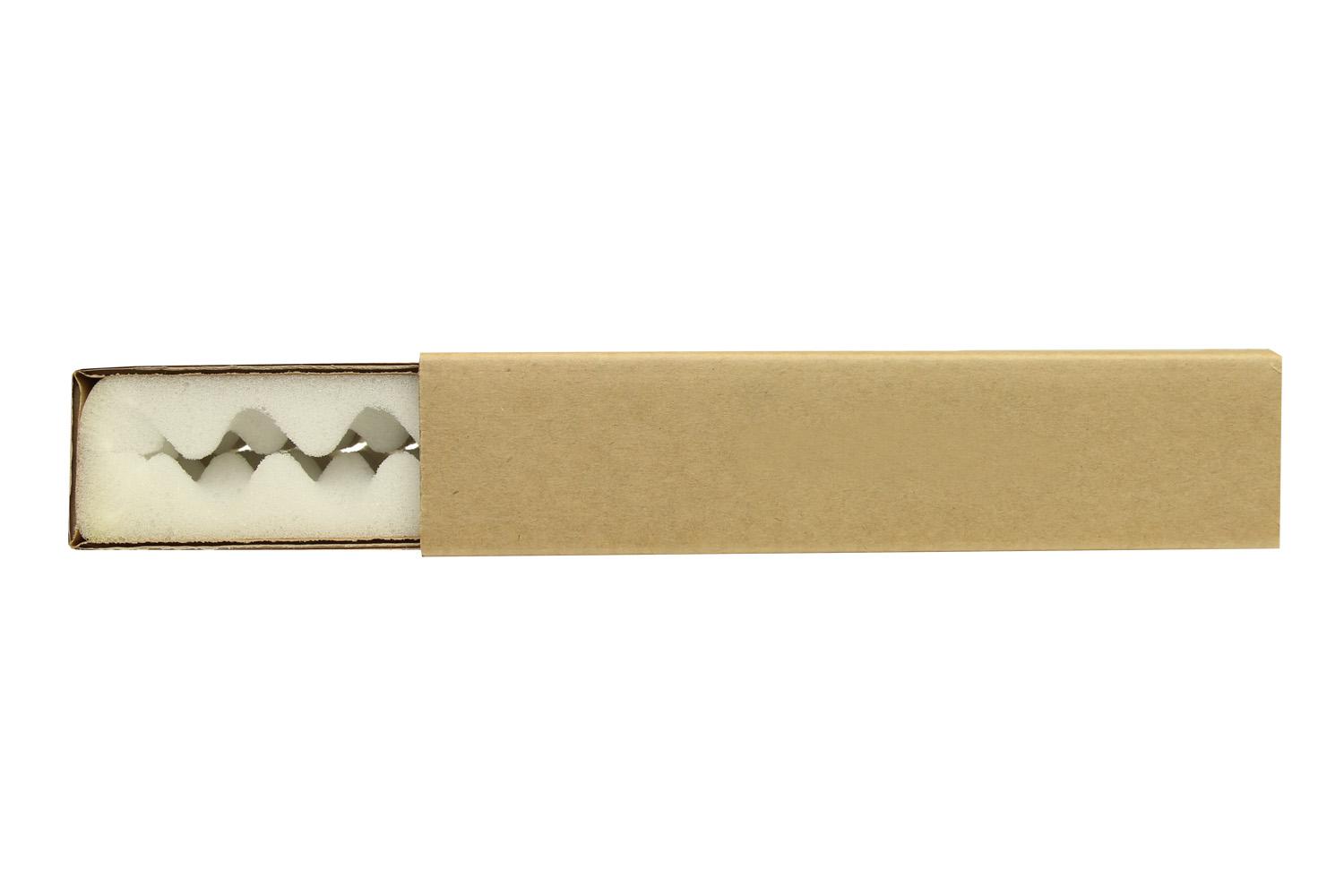Noppenschaumverpackung, braun, Schaumhöhe 20 mm | 200 x 140 x 40 mm (L x B x H) Innenmaß | VE = 182 Stk.