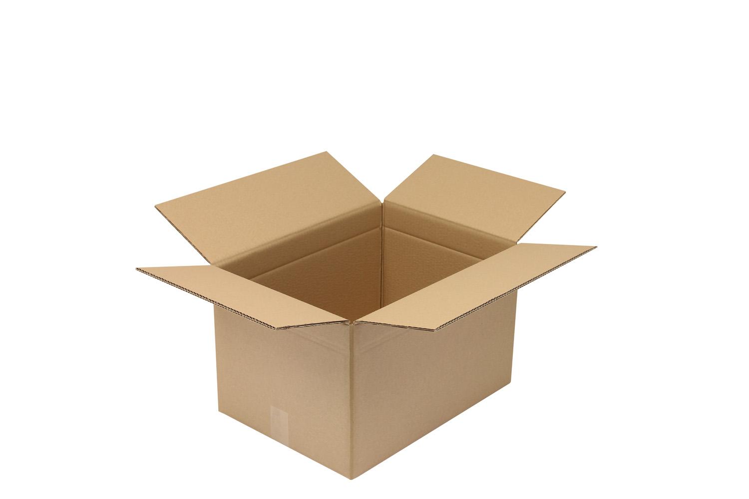 Wellpapp-Faltkarton 2-wellig, braun, Qual. 2.30, DIN B3 | 500 x 370 x 310 mm (L x B x H) Innenmaß | VE = 10 Stk.
